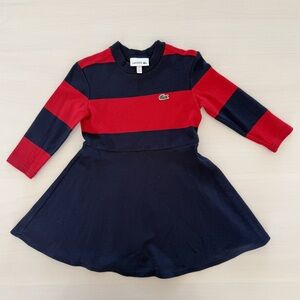 Lacoste Girls long sleeve dress size 2